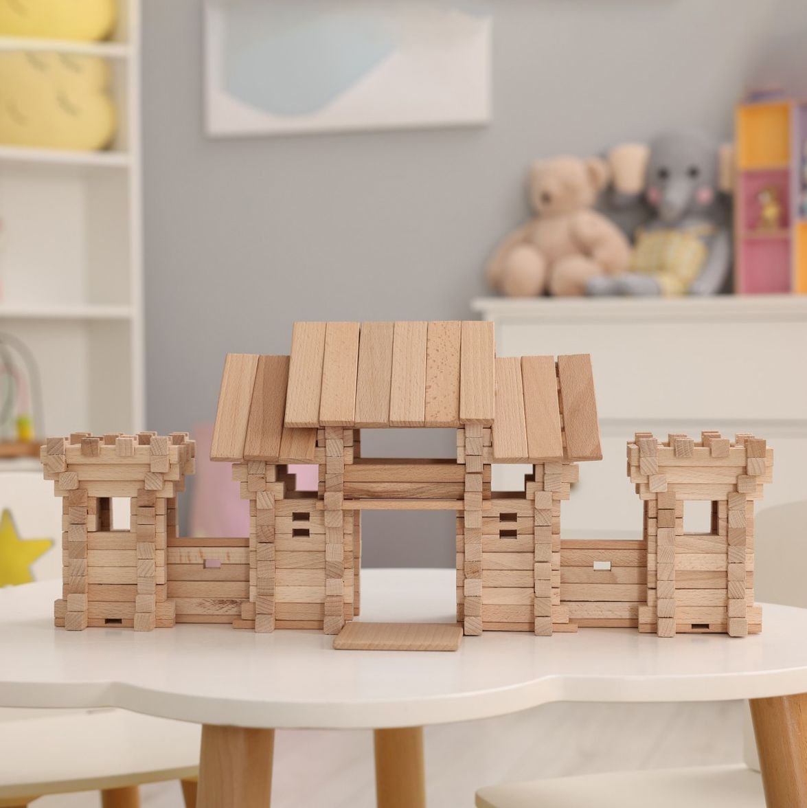Jeu de construction en bois GateWay 296 pièces