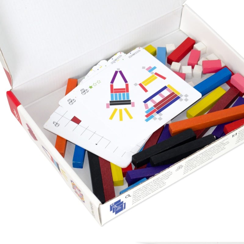 Tiges de comptage en bois 56 pièces