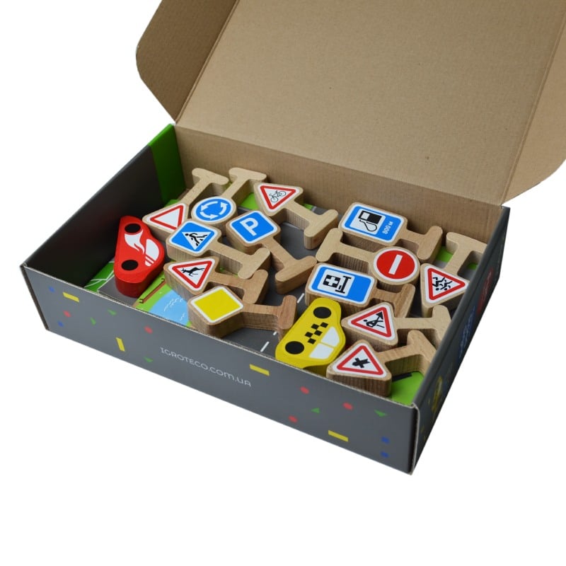 Set de jeu Panneaux routiers 18 pièces