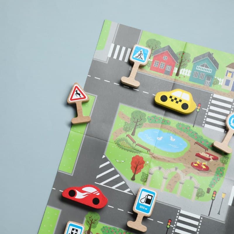 Set de jeu Panneaux routiers 18 pièces
